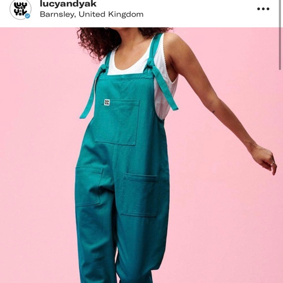 SOLD NWT Atlas Lucy & Yak Organic Cotton Overalls - Picture 7 of 12